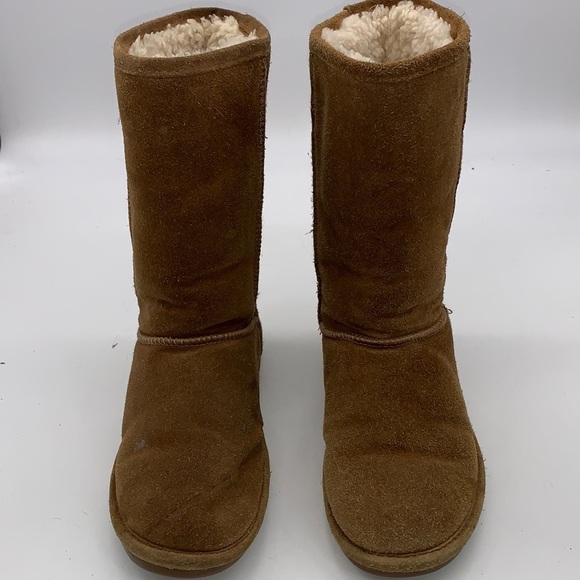BearPaw Women's Camel Colored Suede Boots size 8 - Picture 1 of 8